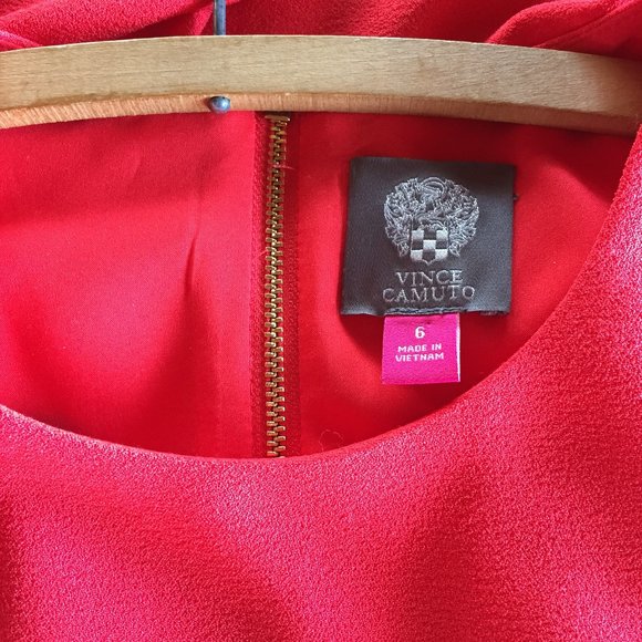 Vince Camuto Red Dress Size 6 - New - Picture 3 of 4